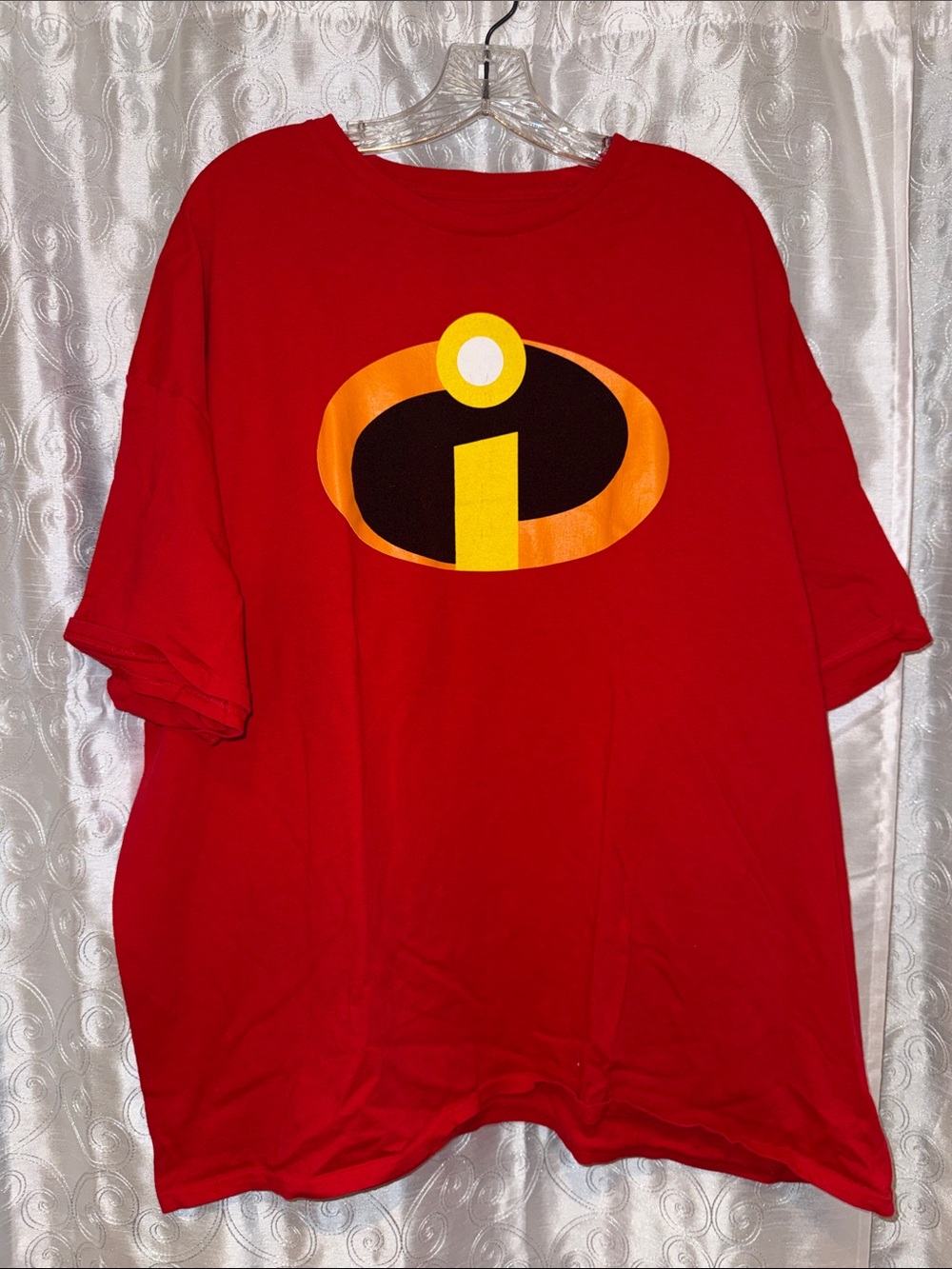 Disney Red Incredibles 2 Logo Graphic Tee Men’s Size 3XL 🔥 G11